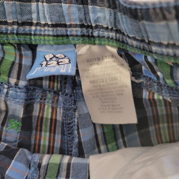 Plaid and khaki shorts easy pull on 18 mo bundle - Picture 7 of 7